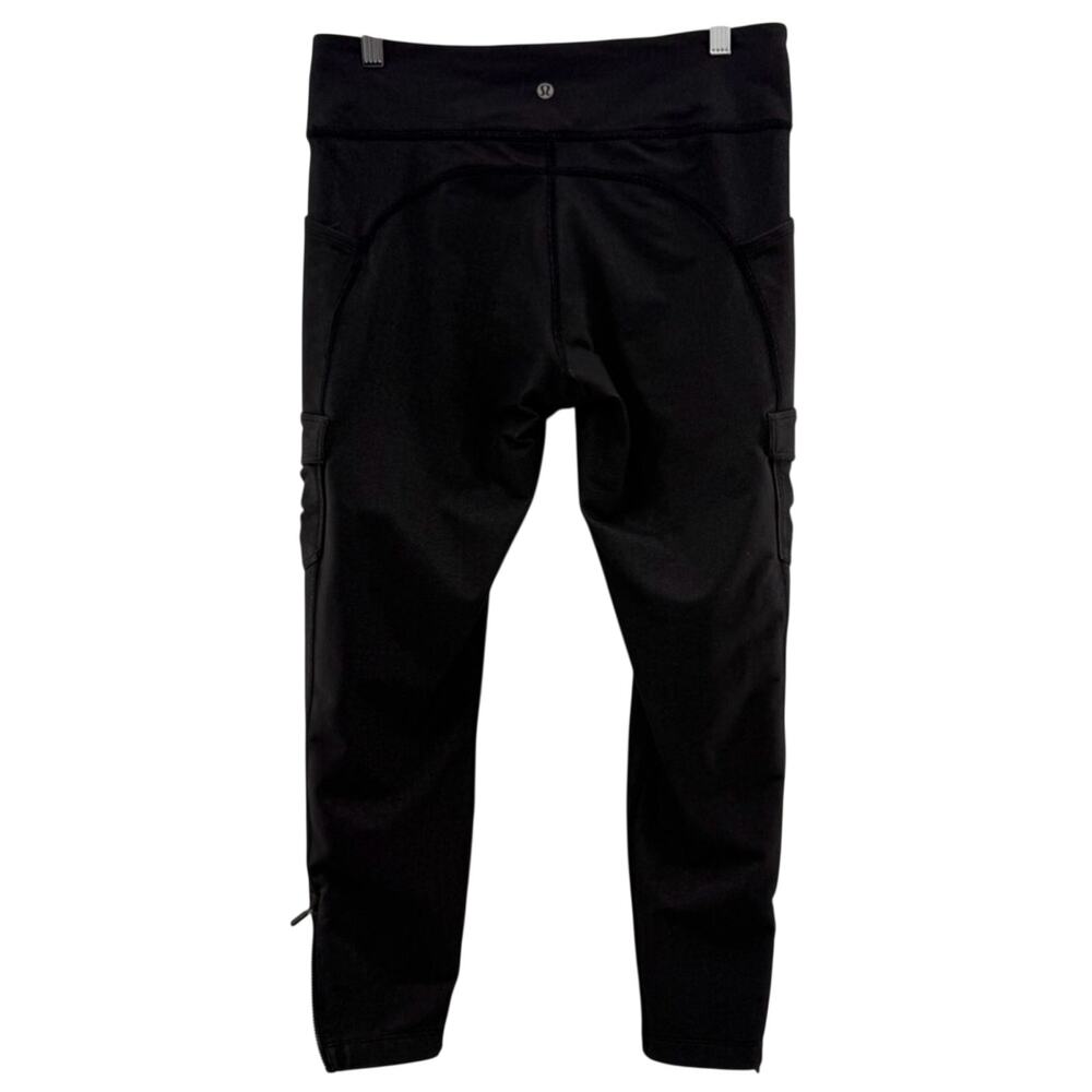 Lululemon Scenic Route 7/8 Activewear Pocket Leggings 25" Black Size 10 - Picture 12 of 16